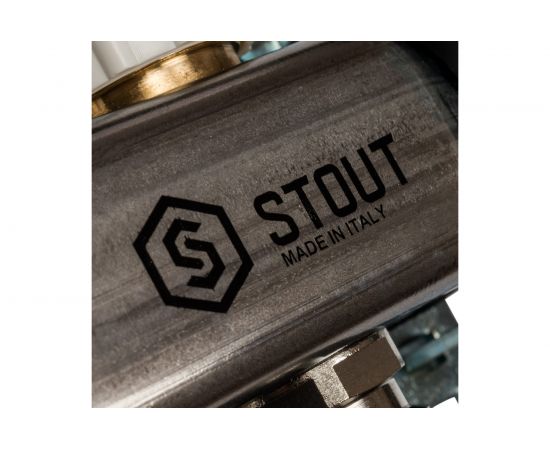 Коллектор из нержавеющей стали с расходомерами 4 вых. STOUT SMS 0917 000004 – изображение 6