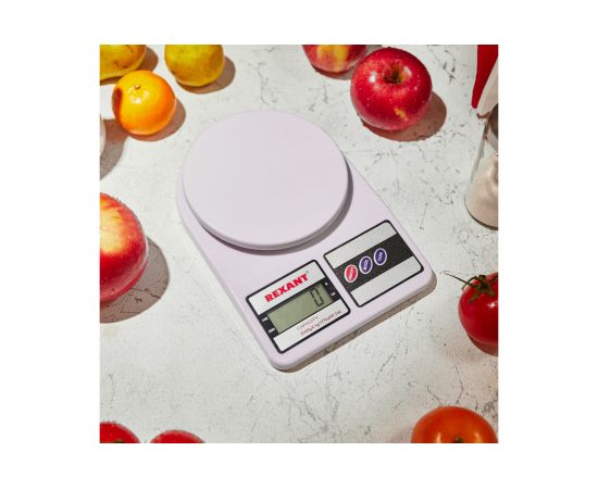 Настольные электронные универсальные весы REXANT от 1 гр. до 5 кг, пластик 72-1003 – изображение 8