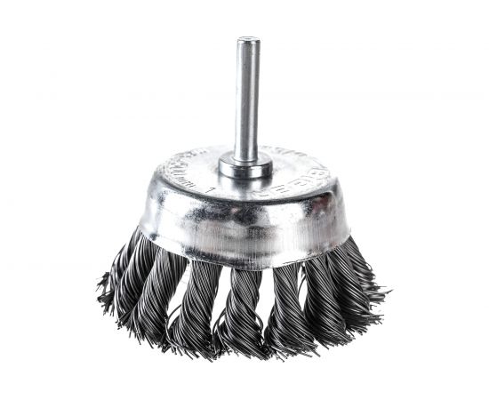 Щетка крацовка чаша витая (75 мм) для дрели Biber 70994 тов-076228 