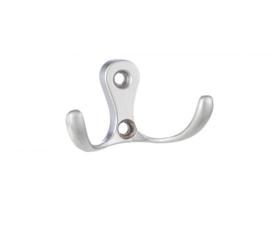 Крючок Tech-Krep 207, 2-х рожковый, матовый хром 1 шт 129923 