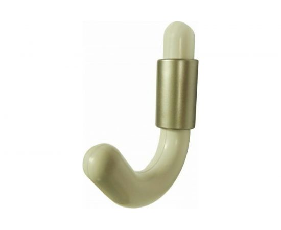 Малый крючок Левша пласт. белый / металлик У8-6830 