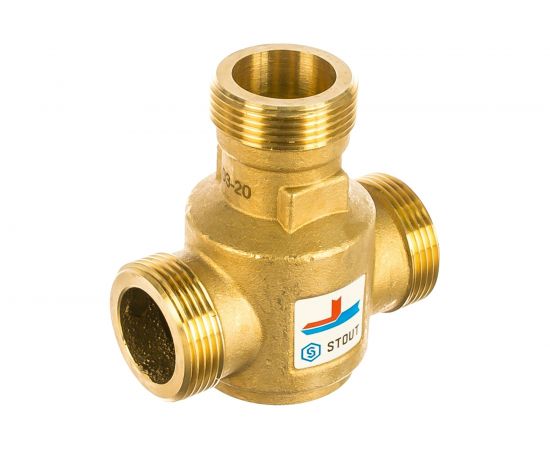 Термостатический смесительный клапан STOUT G 1 1/4 НР 55град.С RG008Q0C9DU4KE 