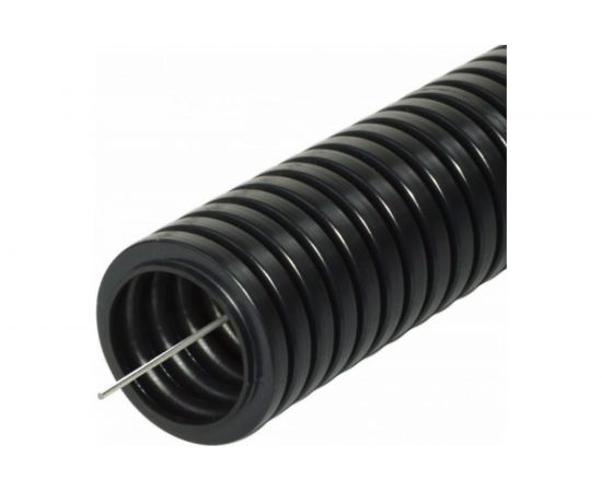 Легкая гофротруба УРАЛ ПАК ПНД 32 мм с протяжкой черная, м ГФ-1100032-050 