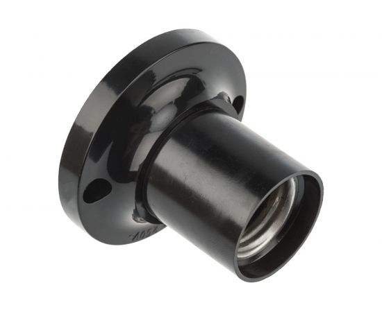 Патрон REXANT карболитовый потолочный Е27 черный 11-8818 