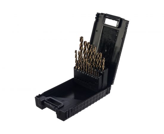 Набор сверл (19 шт, 1-10 мм, HSS-Co) по металлу D.BOR 141919108D-X – изображение 2
