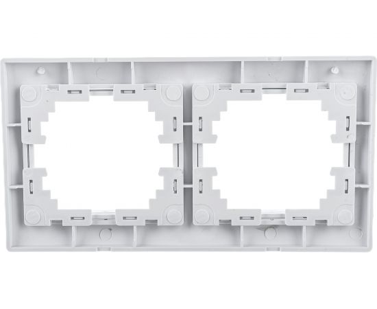 Горизонтальная рамка Intro 150201 на 2 поста , СУ, Plano, белый Б0027625 – изображение 2