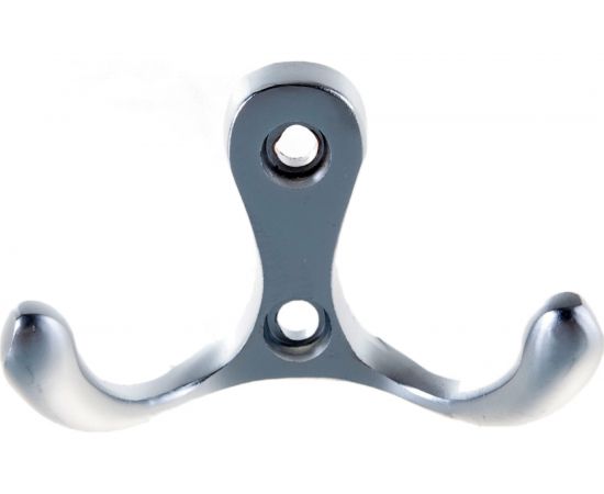 Крючок Tech-Krep 207, 2-х рожковый, матовый хром 1 шт 129923 – изображение 2