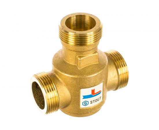 Термостатический смесительный клапан STOUT G 1 1/4 НР 55град.С RG008Q0C9DU4KE – изображение 2