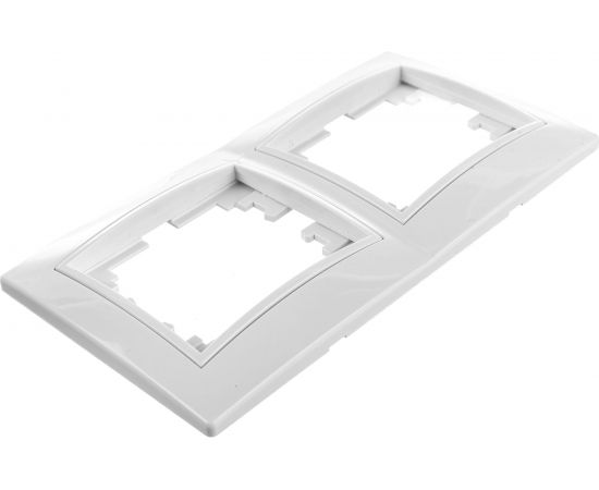 Горизонтальная рамка Intro 150201 на 2 поста , СУ, Plano, белый Б0027625 – изображение 3