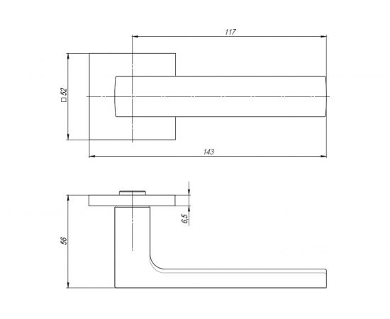 Раздельная ручка ARMADILLO SKY USS FSG-39 флорентийское золото 42855 – изображение 3