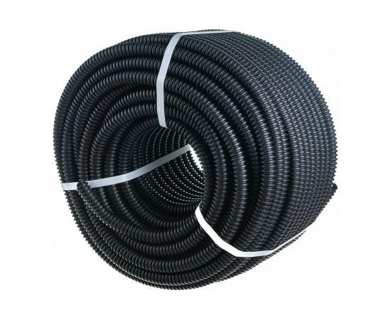 Легкая гофротруба УРАЛ ПАК ПНД 32 мм с протяжкой черная, м ГФ-1100032-050 – изображение 3
