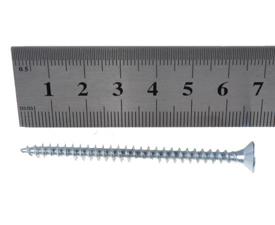 Потайной универсальный шуруп Метизный двор 5,0x70, оцинкованный, 200 шт. 4690441022745 – изображение 3
