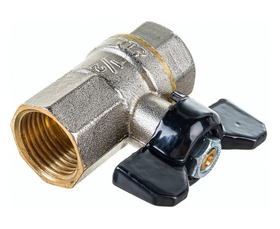 Кран шаровой RTP латунный, вн/вн., PN 40, бабочка, G 1/2 27511 – изображение 3