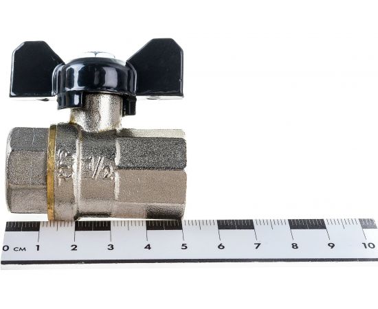 Кран шаровой RTP латунный, вн/вн., PN 40, бабочка, G 1/2 27511 – изображение 4