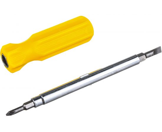 Отвертка-перевёртыш TUNDRA 4 в 1, пластиковая рукоятка 2502540 – изображение 4