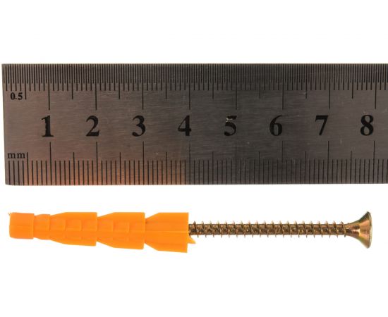 Дюбель универсальный с оцинкованным шурупом 10 шт. (6х37 мм; ТФ6) Зубр 4-301196-06-037 – изображение 4