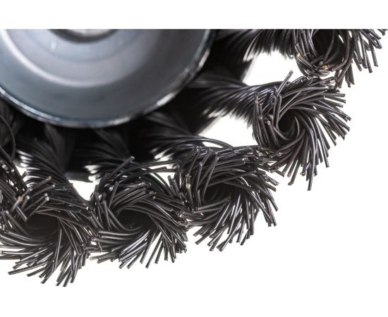 Щетка крацовка чаша витая (75 мм) для дрели Biber 70994 тов-076228 – изображение 4