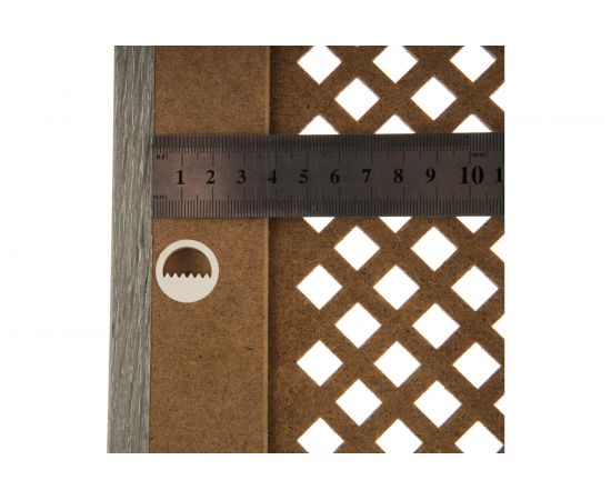 Экран для радиатора Стильный Дом Глория 60х60 см, дуб серый v547510 – изображение 4