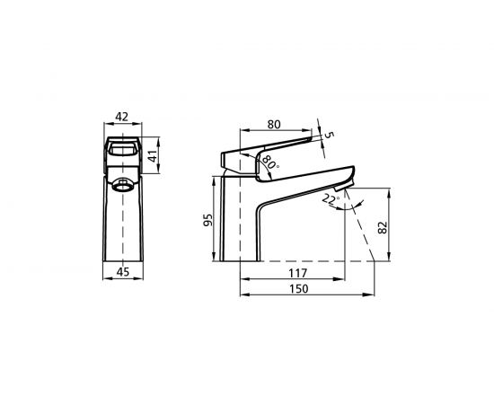 Смеситель для умывальника Milardo Atlantic ATLSB00M01 – изображение 6