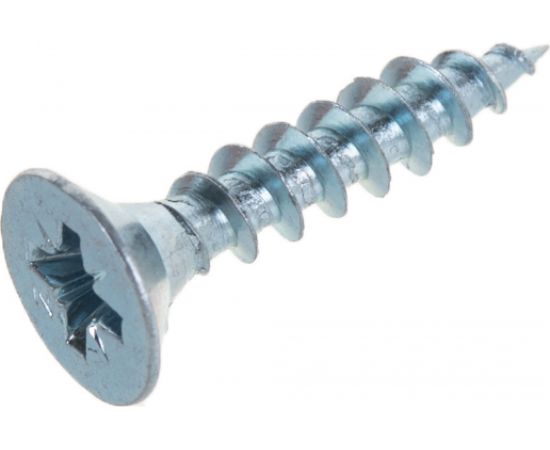 Потайной универсальный шуруп Метизный двор 6,0x30, белый, 9 шт. 4690441019332 