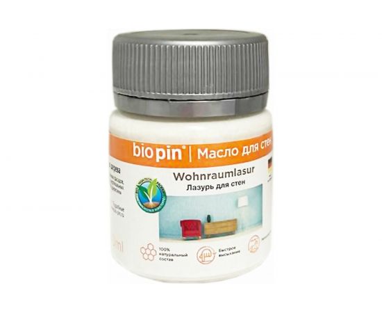 Лазурь для стен BIO PIN 2151 Wohnraumlasur weis белая 45 мл 21516 