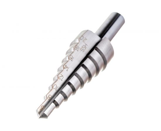 Сверло ступенчатое (6-20 мм, 70 мм, HSS-G) по металлу D.BOR 48502A0W2D 