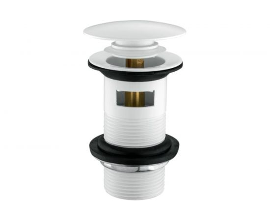 Донный клапан Aquanet 90 1 1/4, с переливом для керамических раковин, белый AR01003.21 00246225 