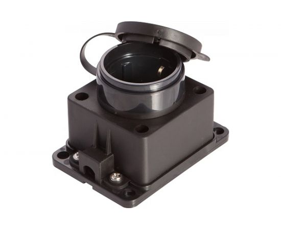 Розетка АБК-СИЛА с крышкой каучук 16А 220В IP- 44 2903021 