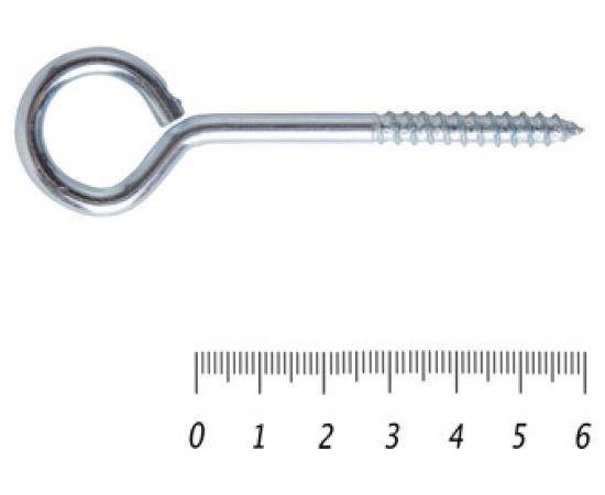 Шуруп с кольцом КРЕП-КОМП 6x60, 10 шт. шк660мф – изображение 2