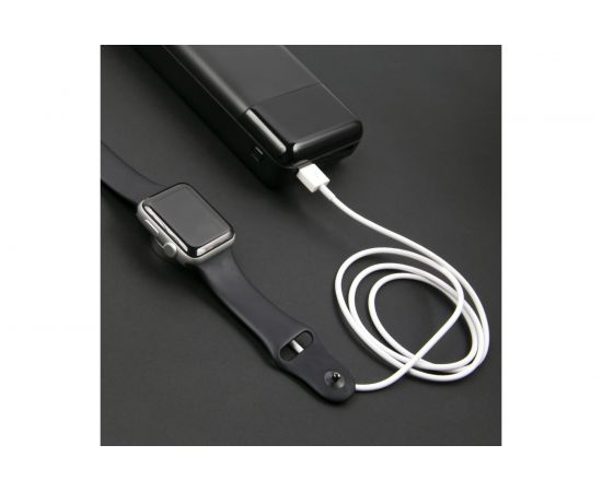 Беспроводная зарядка Red Line Qi-09 для Apple Watch металл, белый УТ000017096 – изображение 2