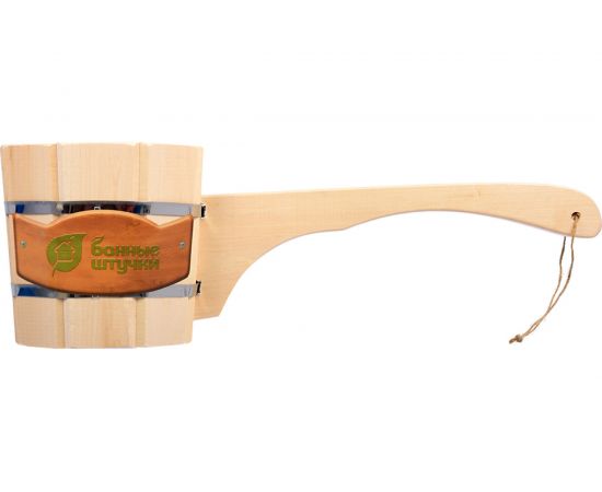 Бондарный ковш-черпак с горизонтальной ручкой Банные штучки 1.5 л 3591 – изображение 2