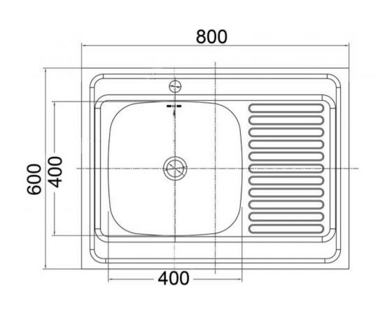 Накладная мойка EMAR T6080RQ – изображение 2