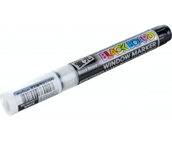 Меловой маркер MunHwa 260039 Black Board Marker белый, 3 мм, водная основа Б0050527 – изображение 2