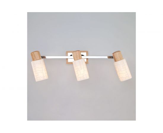 Настенный светильник Eurosvet 20029 споты, 3, хром/светлое дерево 00000073772 – изображение 2