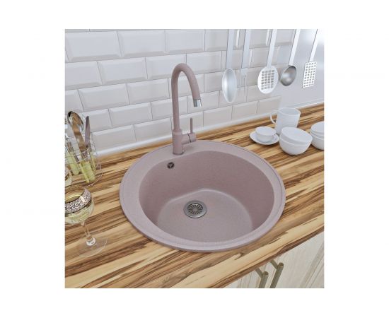 Кухонная мойка GranAlliance GA-10 песочный GA-10-302 – изображение 3