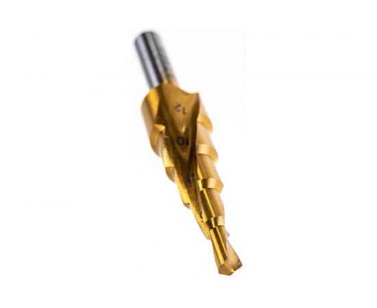 Сверло ступенчатое по металлу (5 ступеней; 4-12 мм) Атака 8089940 – изображение 3