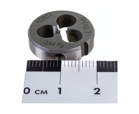 Плашка М 4 х0.7 9ХС HORTZ 203985 – изображение 4