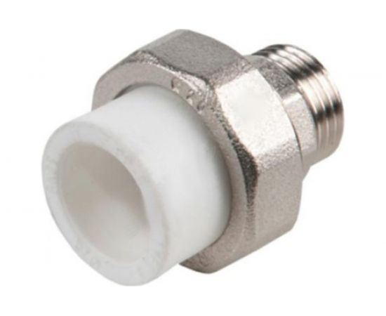 Муфта комбинированная RTP разъемная, американка, наружная резьба, D20х1 мм 10639 – изображение 5