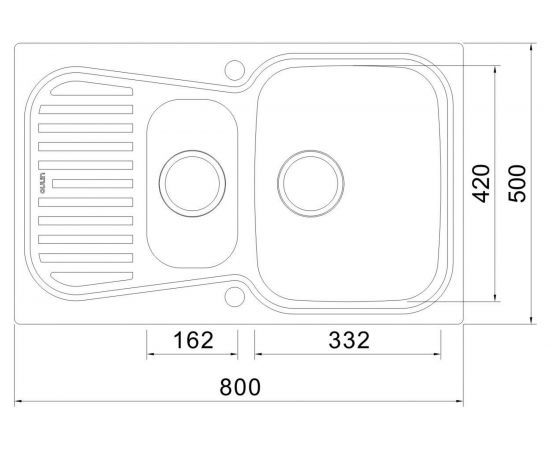 Врезная кухонная мойка Oulin OL-359S – изображение 5