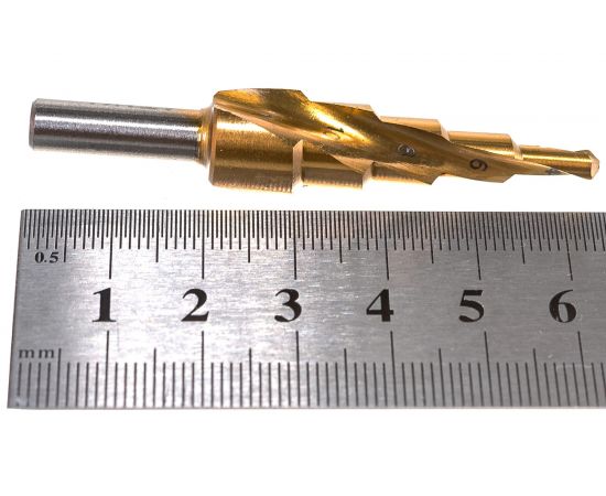 Сверло ступенчатое по металлу (5 ступеней; 4-12 мм) Атака 8089940 – изображение 6