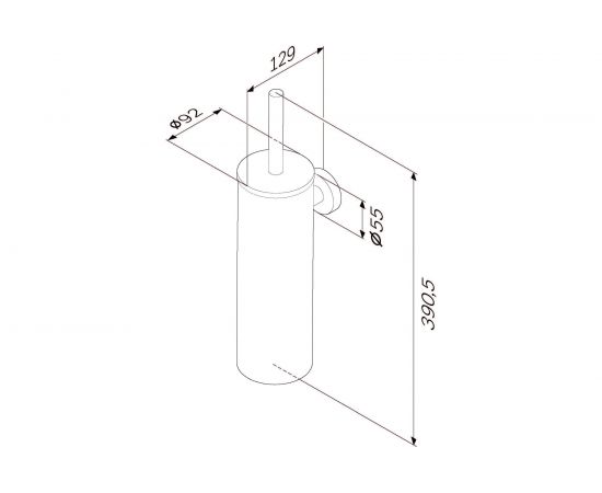 Подвесная стойка с туалетной щеткой AM.PM Sense L A7433600 – изображение 7