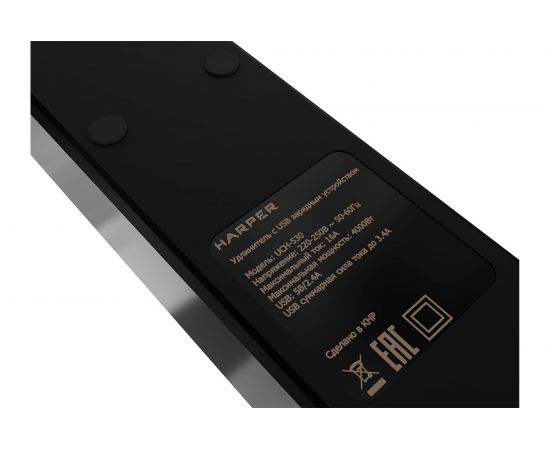 Удлинитель с USB зарядкой HARPER UCH-530 Black H00003010 – изображение 8