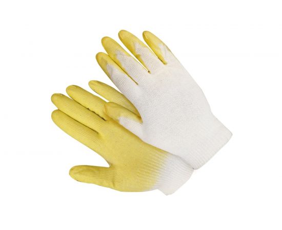 Трикотажные перчатки ЛЕТО, х/б, с латексным покрытием 8875 