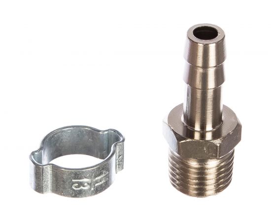 Переходник (2 шт; 1/4""M - елочка 8 мм с обжимным кольцом 8x13 мм; блистер) FUBAG 180431 В 