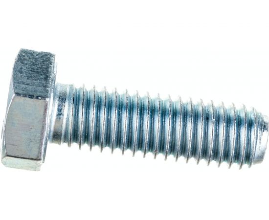 Болт Стройметиз М8х25 DIN 933, класс прочности 5.8, цинк уп. 4 шт 3011621 