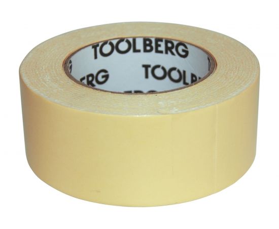 Двусторонняя клейкая лента TOOLBERG 2002025 на ткан. 50 мм х 25 м 90003726820 