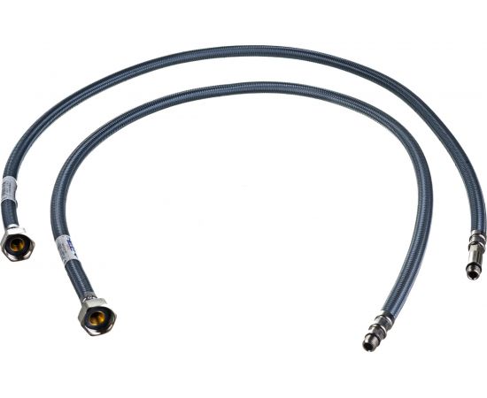 Гибкая подводка Mateu GR L1000 мм, штуцер М10х1х35 - гайка 1/2, штуцер М10х18 - гайка 1/2, нейлон, блистер, 2 шт 751100378 