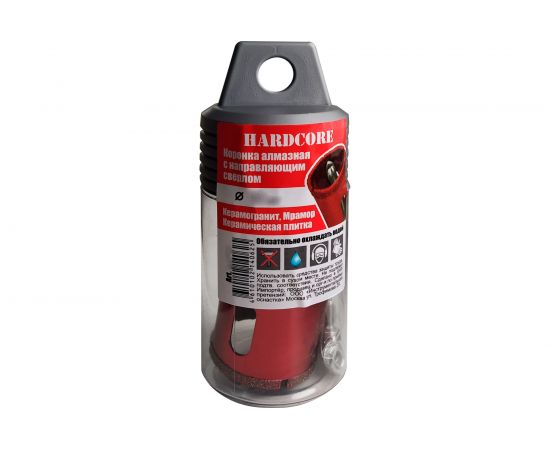 Коронка алмазная по керамограниту и мрамору с направляющим сверлом 35 мм Hardcore 154035 