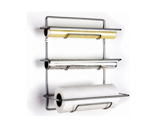 Держатель для бумажных полотенец, фольги и пищевой пленки TEKNO-TEL MG033 настенный, 16х36х33, хром 00-00002374 