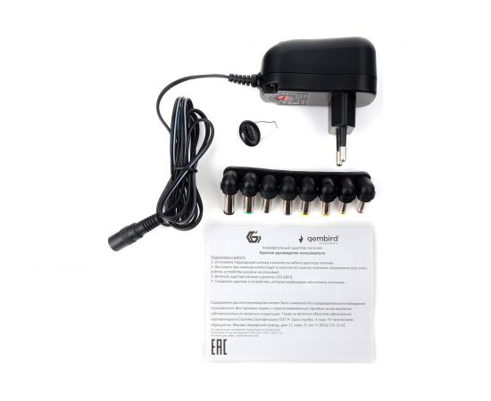Универсальный адаптер питания Gembird NPA-AC4, 12Вт 8 штекеров NPA-AC4 – изображение 2